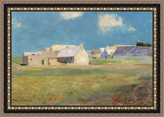Odilon Redon Breton Village Framed Print