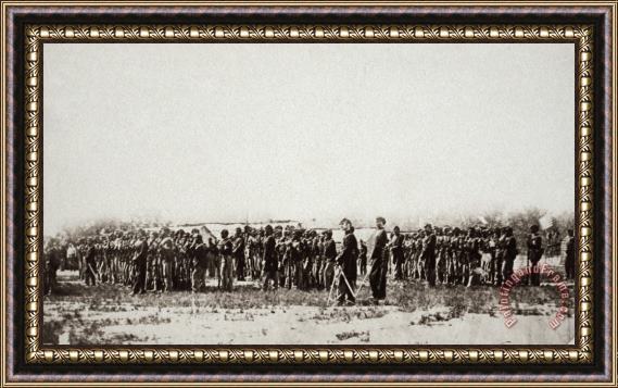 Others 1st U.s. Colored Infantry Framed Painting