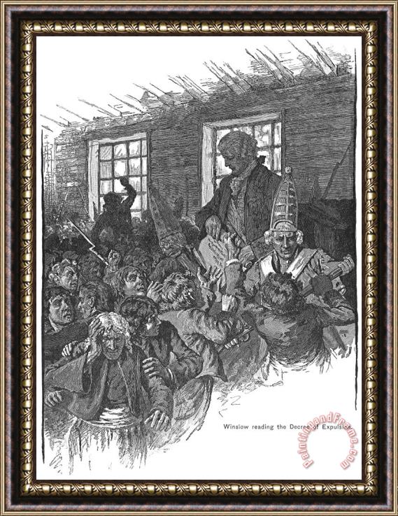Others Acadian Expulsion, 1755 Framed Print