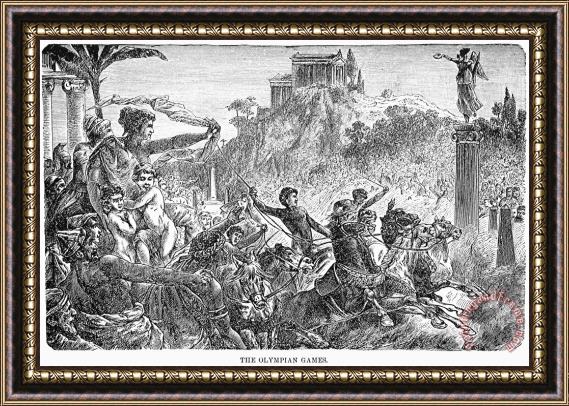 Others Ancient Olympic Games Framed Print
