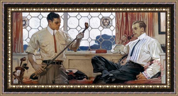 Others Arrow Shirt Collar Ad, 1914 Framed Painting