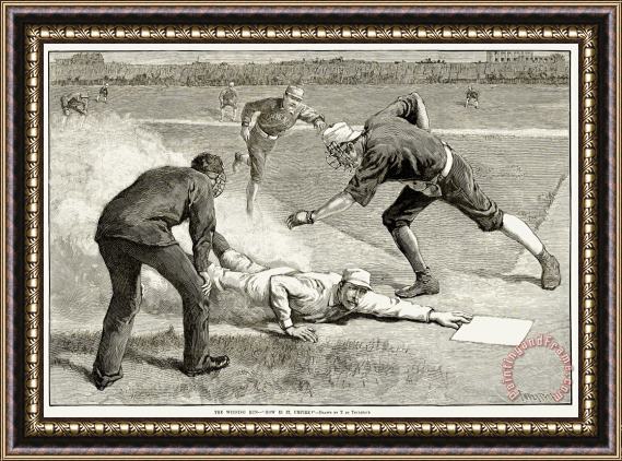 Others Baseball Game, 1885 Framed Print