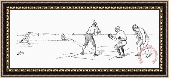 Others Baseball Game, 1889 Framed Print