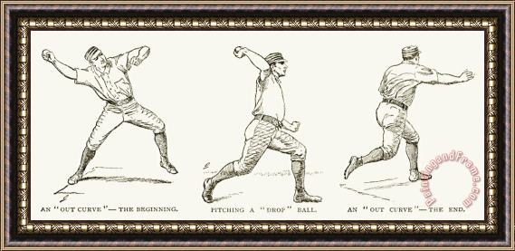 Others Baseball Pitching, 1889 Framed Print