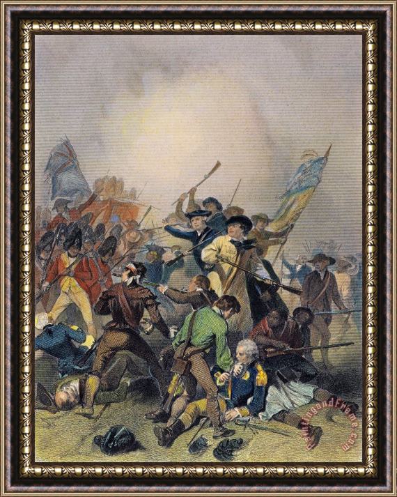 Others Battle Of Bunker Hill Framed Painting