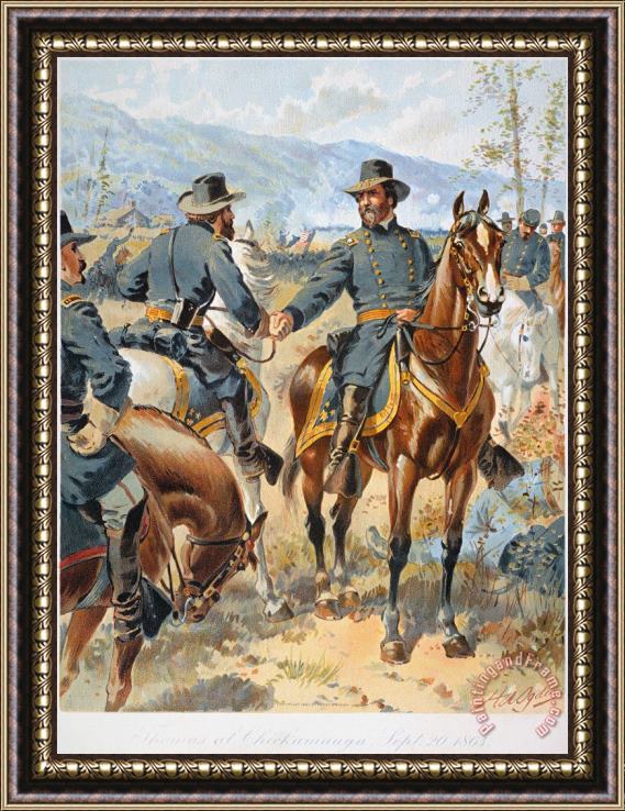Others Battle Of Chickamauga 1863 Framed Print