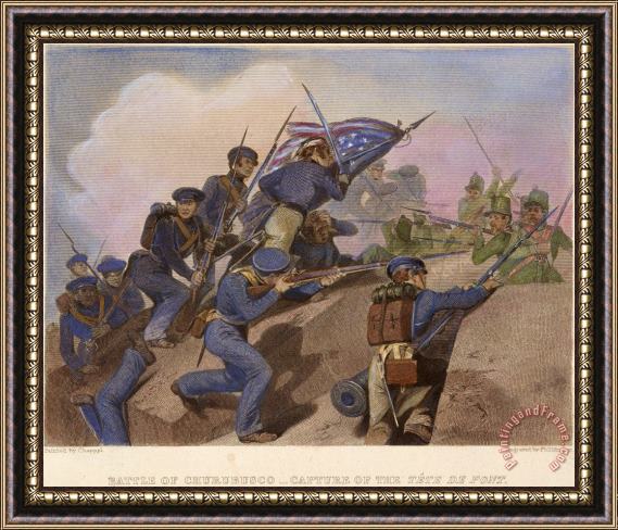Others Battle Of Churubusco, 1847 Framed Painting