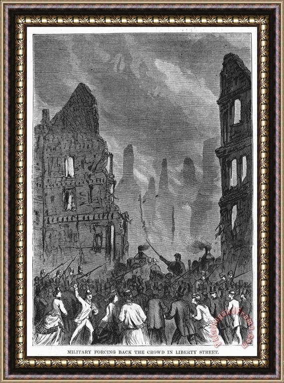 Others Boston Fire, 1872 Framed Painting