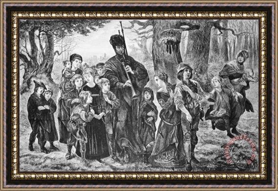 Others Browning: Pied Piper Framed Print