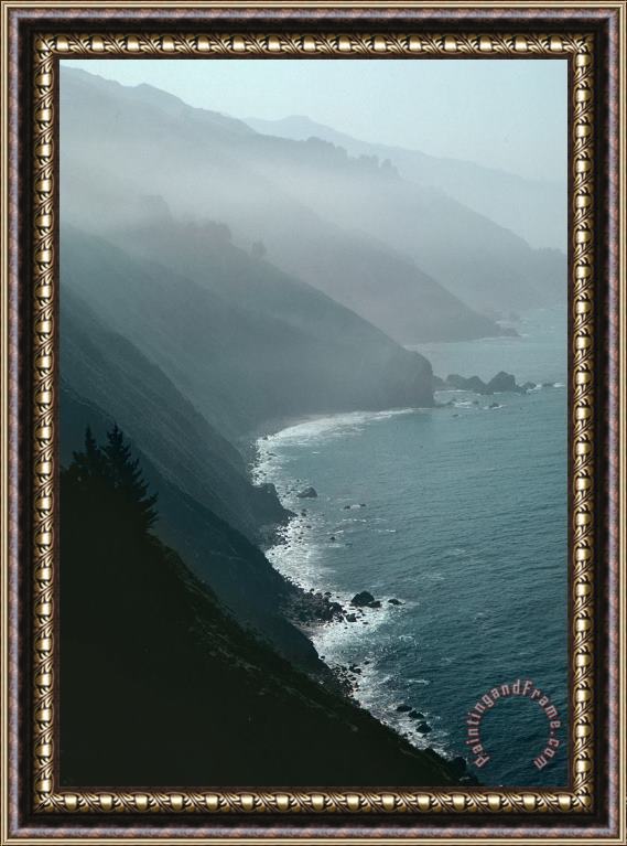 Others California Coastline Framed Painting
