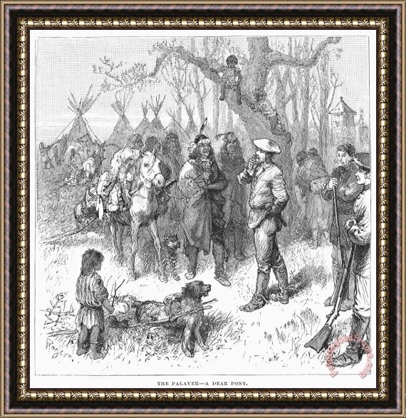 Others Canada: Fur Traders, 1879 Framed Painting
