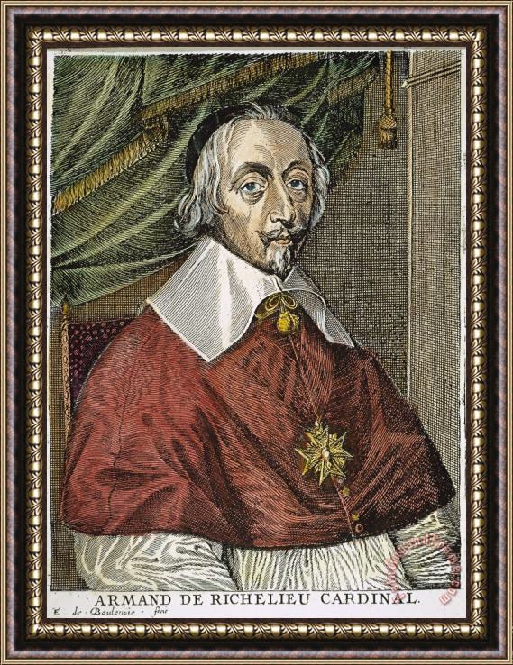 Others Cardinal Richelieu Framed Painting