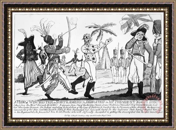 Others Cartoon: War Of 1812 Framed Print