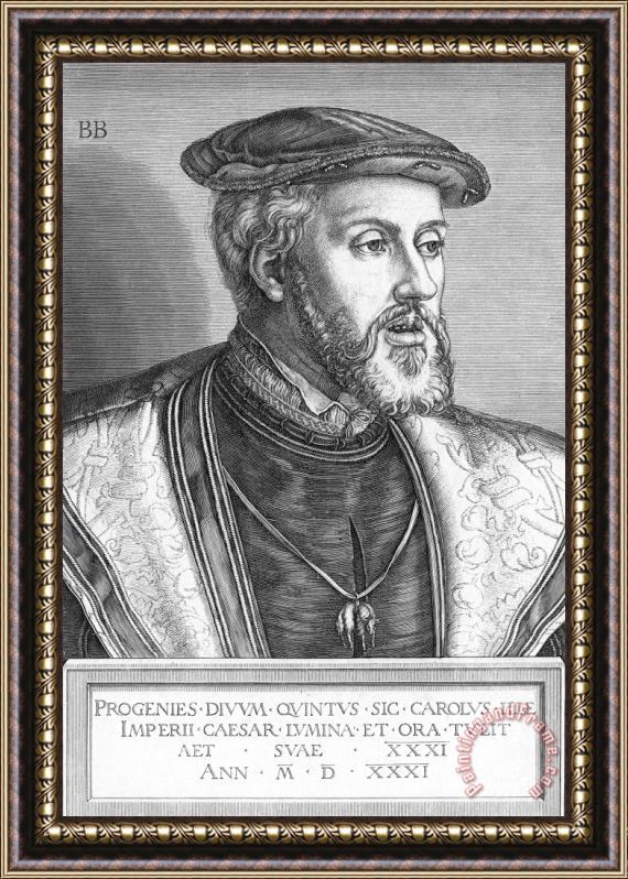 Others Charles V (1500-1558) Framed Painting