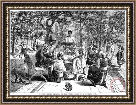 Others Children And Nannies, 1881 Framed Print