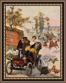 Pinocchio Wishes Upon a Star Framed Paintings - Circus Star Kidnapped Wilhio S Poster For De Dion Bouton Cars by Others