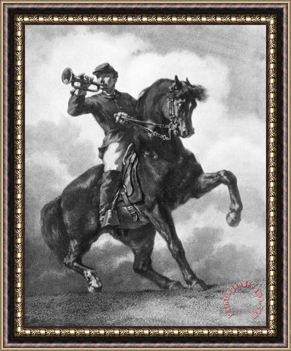 Others Civil War: Bugler, 1863 Framed Painting