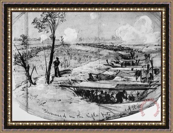 Others Civil War: Petersburg Framed Painting