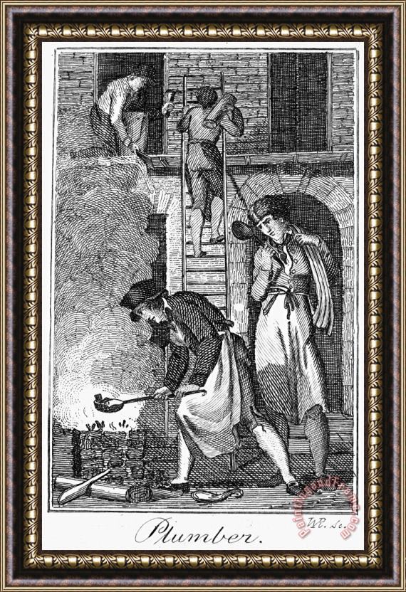 Others Colonial Plumber Framed Print