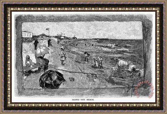 Others Coney Island, 1880 Framed Print
