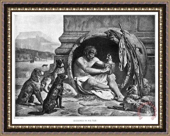 Others DIOGENES (c412-323 B.C.) Framed Print