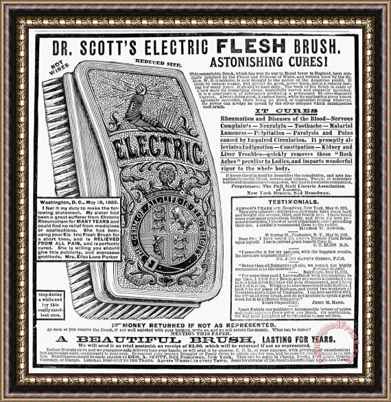 Others Electric Brush, 1882 Framed Painting