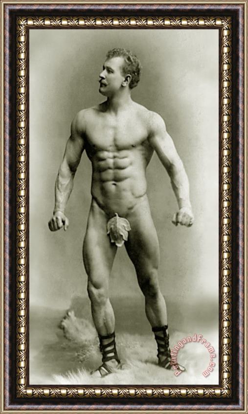 Others Eugen Sandow In Classical Ancient Greco Roman Pose Framed Print