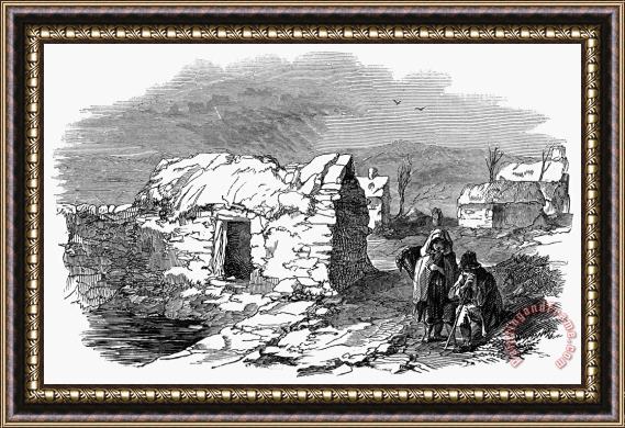 Others Irish Potato Famine, 1847 Framed Painting