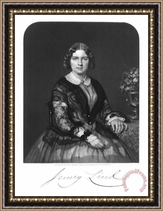 Others Jenny Lind (1820-1887) Framed Painting