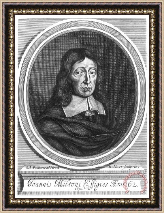 Others John Milton (1608-1674) Framed Painting