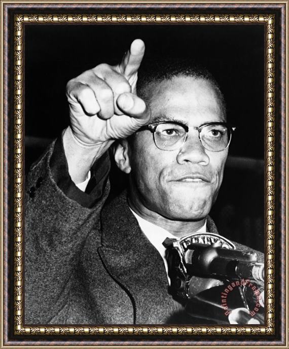 Others Malcolm X (1925-1965) Framed Painting