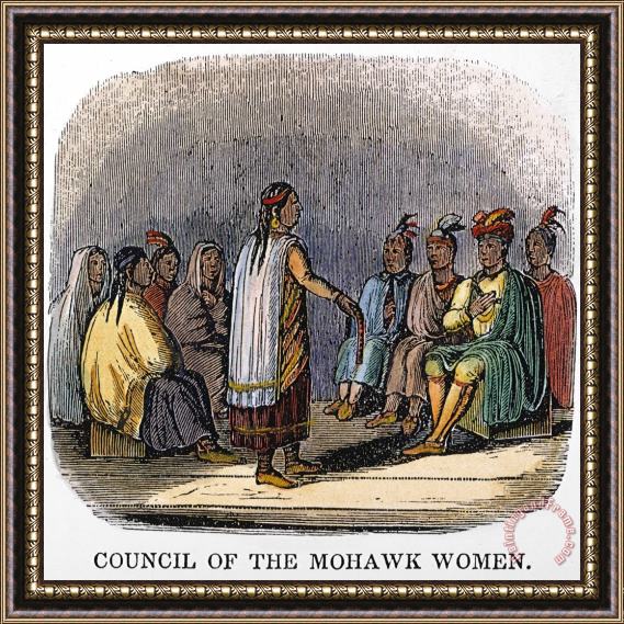 Others Mohawk Womens Council Framed Painting
