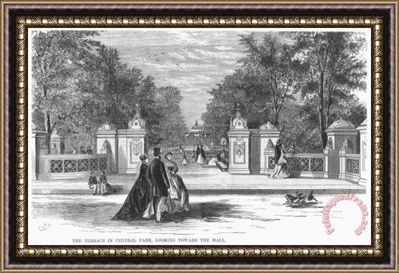 Others Nyc: Central Park, 1867 Framed Print