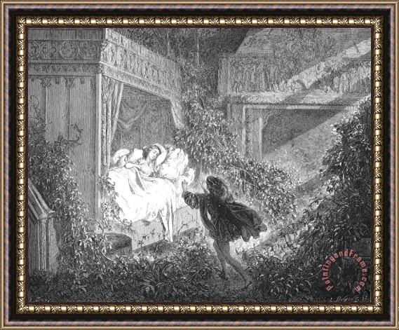 Others Perrault: Sleeping Beauty Framed Painting