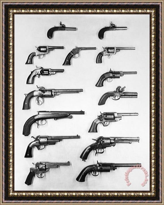 Others Pistols And Revolvers Framed Painting