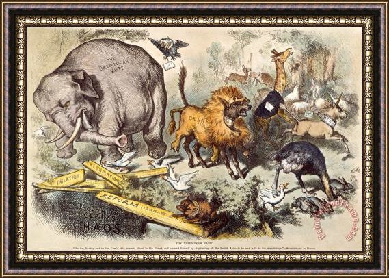 Others Republican Elephant, 1874 Framed Painting