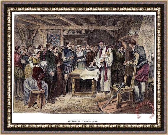 Others Roanoke: Virginia Dare, 1587 Framed Painting