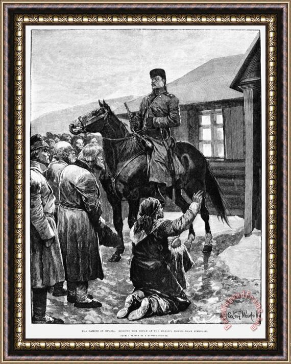 Others Russia: Famine, 1892 Framed Painting