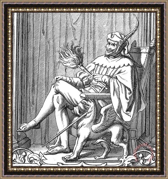 Others Satan Enthroned Framed Print