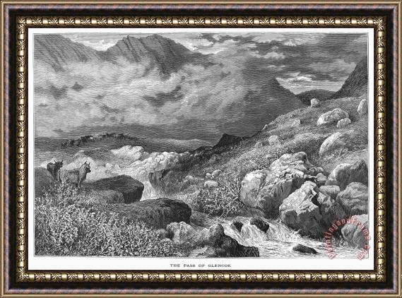 Others Scotland: Pass Of Glencoe Framed Painting