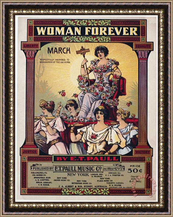Others Sheet Music Cover, 1916 Framed Print