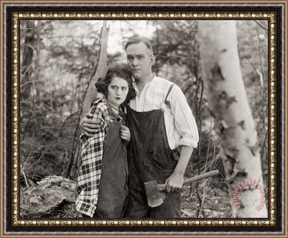 Others Silent Film Still: Couples Framed Print