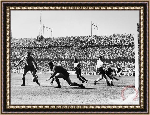 Others SOCCER MATCH, 1930s Framed Painting