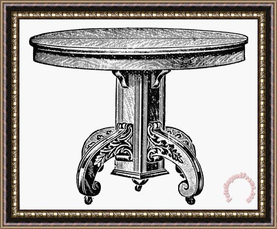 Others TABLE, 19th CENTURY Framed Print
