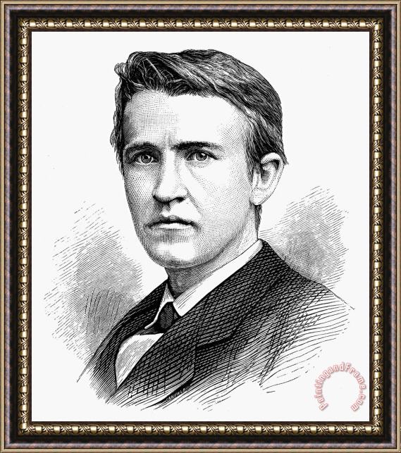 Others Thomas Edison (1847-1931) Framed Painting