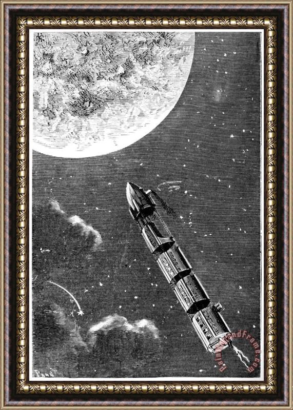 Others Verne: From Earth To Moon Framed Painting