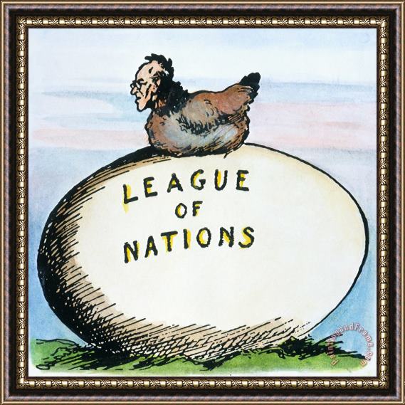 Others Wilson: League Of Nations Framed Print