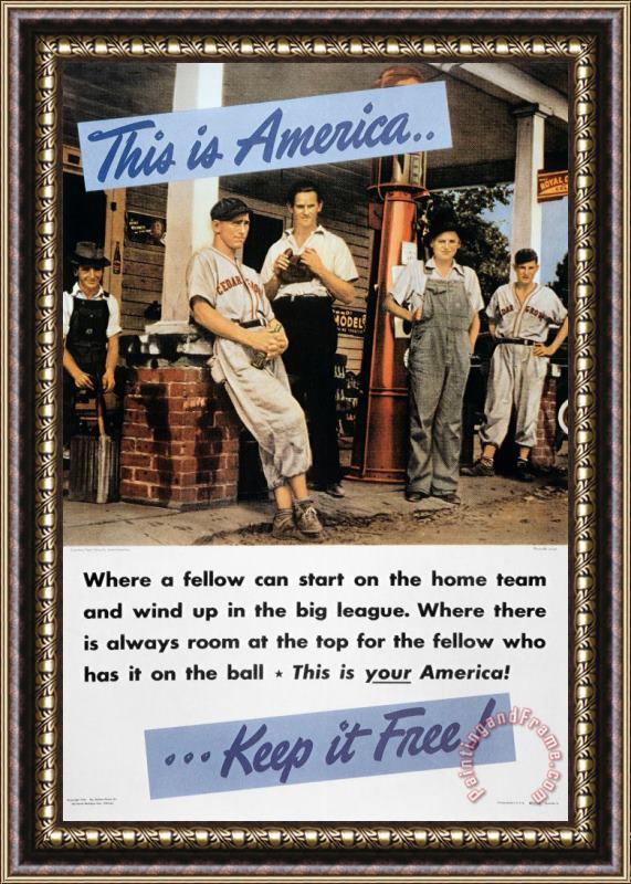 Others Wwii: Us Poster, 1942 Framed Print