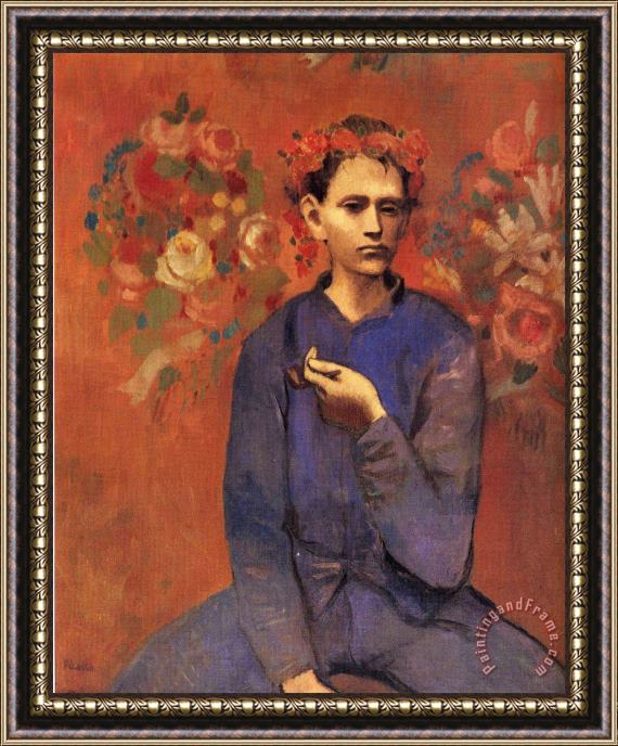 Pablo Picasso A Boy with Pipe 1905 Framed Painting