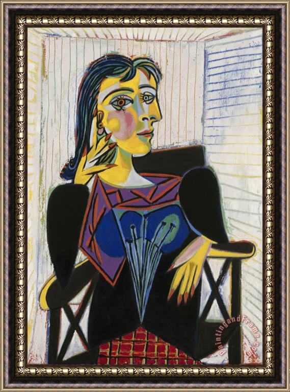 Pablo Picasso Portrait De Dora Maar Framed Painting